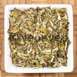 Teespezialit&auml;t Moringa Powertee mit Kr&auml;utern, wei&szlig;em Tee, Melisse und spritzigem Zitronengras