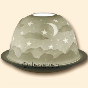 Dome Light, Lithophanie Windlicht, Starlights Windlichter, Dome Lights, im Geschenkkarton, Kerzenfarm Hahn