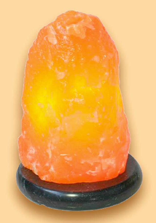 Orangen-Calcit Edelstein-Tischleuchte