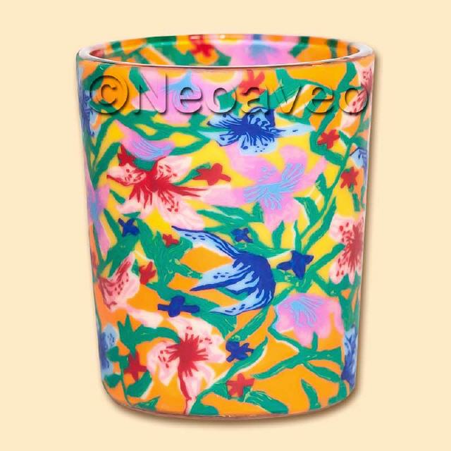 Sommerblumen Votivglas
