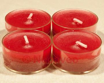 Teelicht Rot-Rubinrot von Wenzel Kerzen, kleines teelicht für viel Anlässe, Feierlichkeiten,  Hochzeitstisch-Dekoration, Gastronomie und Hotelgewerbe, von Wenzel Kerzen