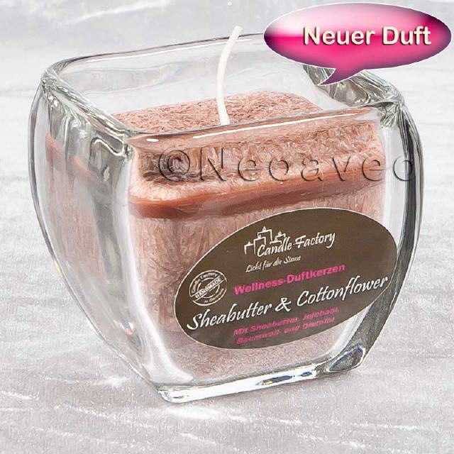 Sheabutter mit Cottonflower Wellness Duftkerze