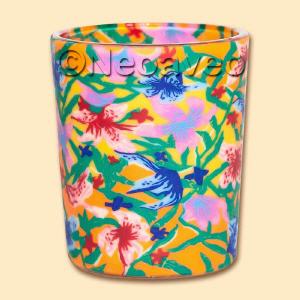 Leuchtglas Votivglas Sommerblumen, Blumenwiese Votivglas, Kerzenfarm, Teelicht, LED-Teelciht