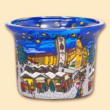 Weihnachtsmarkt Teelichtglas zu Weihnachten ein bunt leuchtendes Geschenk