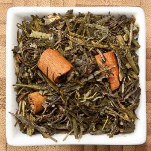 White Tea Sectrets Premiumtee mit winterlicher Apfel-Zimtnote. Pai Mu Tan, ein sehr silber-tippiger Yunann, Lung Ching und China Sencha bilden die Basis f�r eine exklusive Winter-Teemischung.