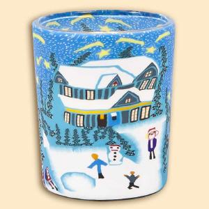 6 cm Votivglas Winter von Kerzenfarm Hahn